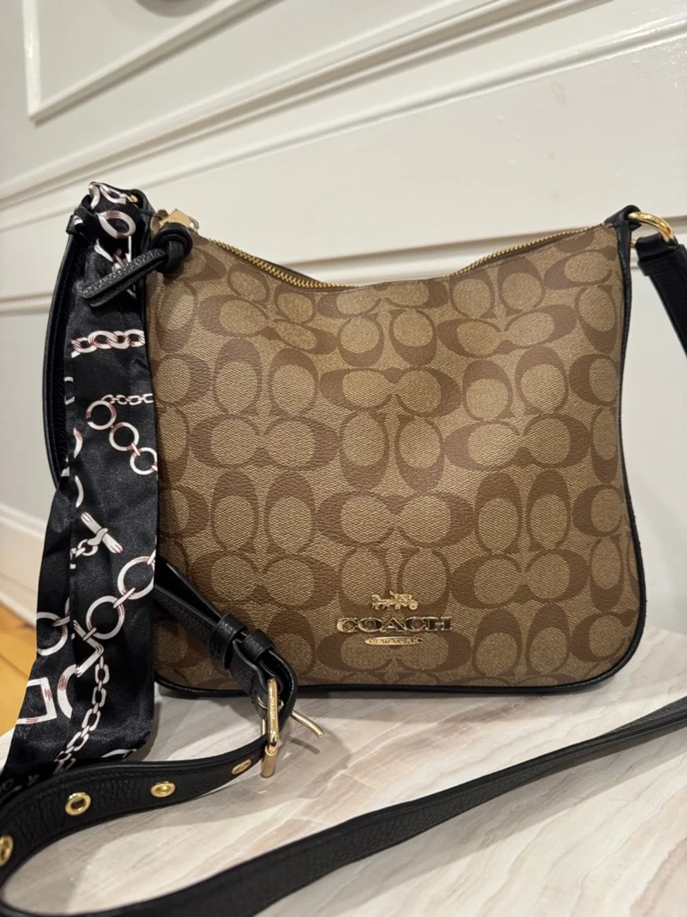 Coach Ellie File Bag in Signature Brown Crossbody Bag - Picture 3 of 17